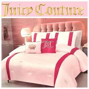 Juicy Couture Home The Rose Collection 5-Piece Full/Queen Designer Bed Set